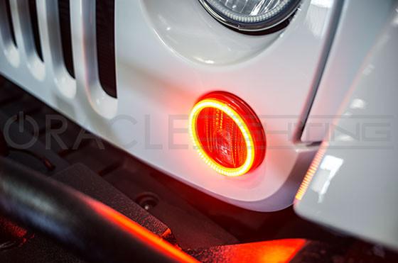2007-2017 Jeep Wrangler JK LED Surface Mount Turn Signal Halo Kit