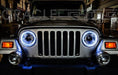 1997-2006 Jeep Wrangler TJ ORACLE LED Headlight Halo Kit- Waterproof Surface Mount