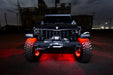 Front view of a Jeep with VECTOR Pro-Series LED Grill installed.