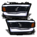 Dodge RAM 1500 headlights with white DRLs.